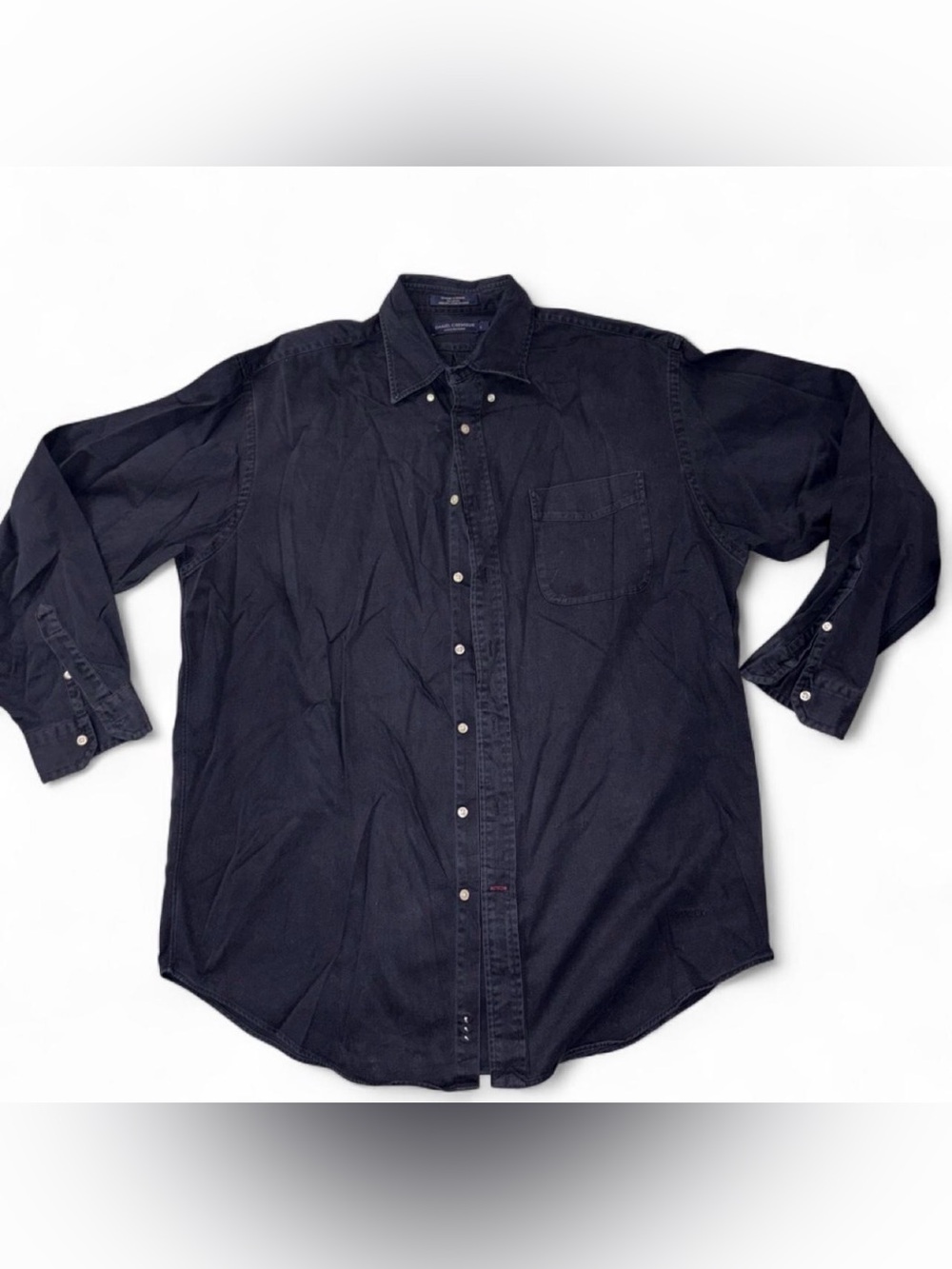 Daniel Cremieux Navy Blue Long-Sleeve Button-Down Shirt